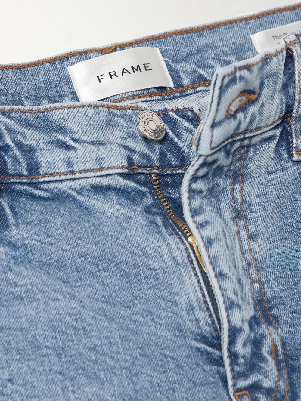Frame Denim The Borrowed High-rise Slim Leg Blue Jeans Size 27 NWT - Picture 9 of 9